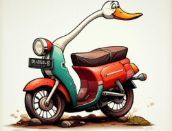 Motor Angsa Balik Dilihat Sehabis Demikian Lama