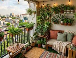 Cara Mendekorasi Balkon Apartemen yang Sempit Menjadi Area Bersantai yang Sangat Nyaman dan Hijau
