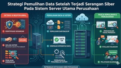 Strategi Pemulihan Data Setelah Terjadi Serangan Siber Pada Sistem Server Utama Perusahaan